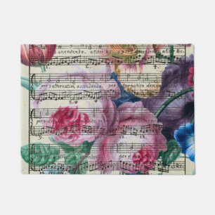 Blumenlieder Fußmatte