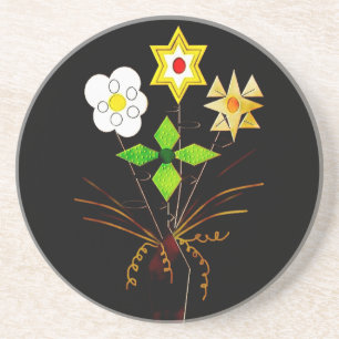 "Blumenlieferung" Sandstein-Getränkeuntersetzer Getränkeuntersetzer