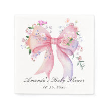Blumenmädchen-Baby-Party mit floraler Schleife