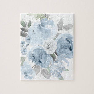 Blumenmädchen-Geschenk Dusty Blue Hochzeitsblumens