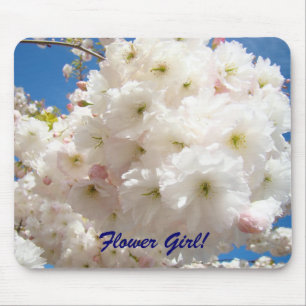 Blumenmädchen! Geschenke Rosa Baum Blüten Flora Mousepad