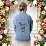 Blumenmädchen Hochzeitsstich Brautparty Jeansjacke<br><div class="desc">Blume Girl Brautparty Denim Jacket für Hochzeit,  Brautparty,  Brautparty,  Junggeselinnen-Abschied. Karo mehr Produkte mit diesem Design in der Kollektion unten.</div>