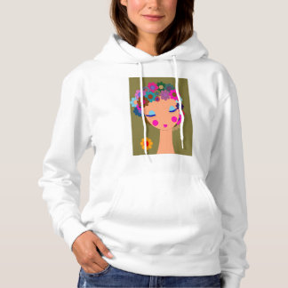 Blumenmädchen Hoodie
