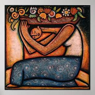 Blumenmädchen Poster