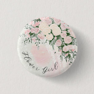 Blumenmädchen-Rosé-Bowle Wisteria-Blumenstrauß Button