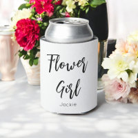 Blumenmädchen Schwarz-weißes Brautparty Hochzeit