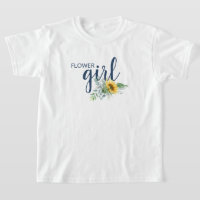 Blumenmädchen Sonnenblumen Hochzeitsstift T - Shir