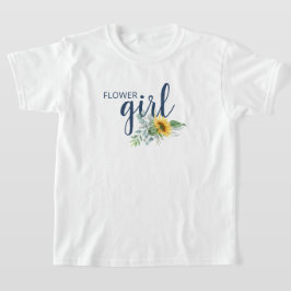 Blumenmädchen Sonnenblumen Hochzeitsstift T - Shir T-Shirt