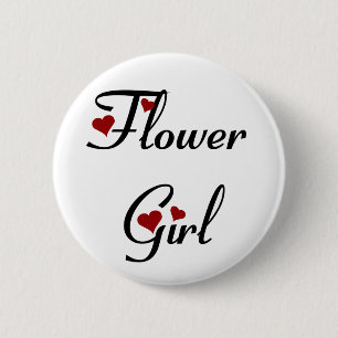 Blumenmädchenknopf Button