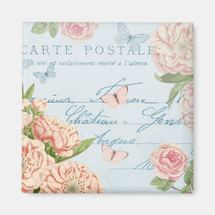 Blumenmagnet im Vintage-Stil mit Blumen Magnet