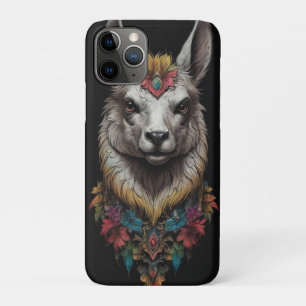 "BlumenMajestät: Ein Lama mit Blüten verziert" Case-Mate iPhone Hülle