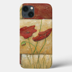 Blumenmalerei mit sichtbaren Bürsten-Anschlägen iPhone 13 Hülle