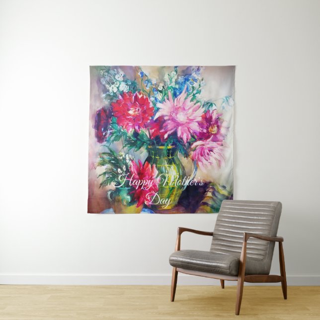 Blumenmalerei Wandteppich (Beispiel)