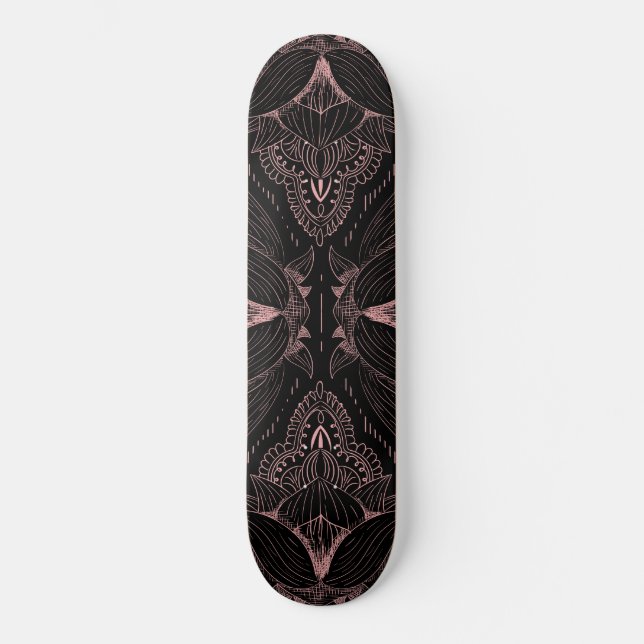 Blumenmandala 2 skateboard (Vorderseite)