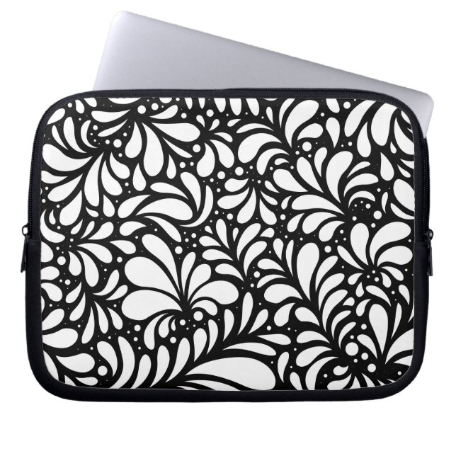 Blumenmandala 3 laptopschutzhülle (Vorderseite)