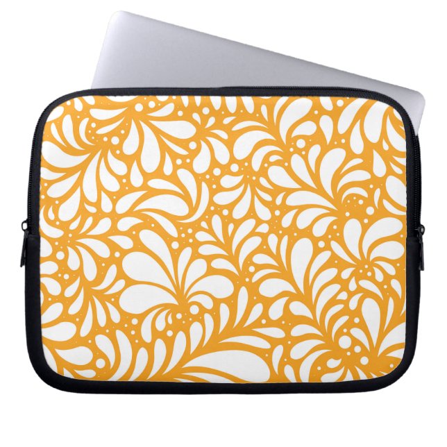 Blumenmandala 4 laptopschutzhülle (Vorderseite)