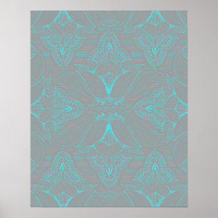 Blumenmandala 6 poster