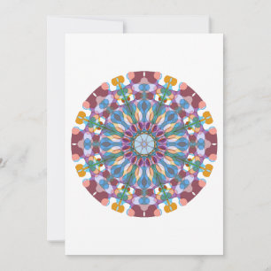 Blumenmandala Dankeskarte