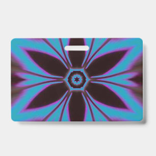 Blumenmandala-Design Ausweis