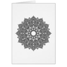 BlumenMandala-erwachsener Farbton