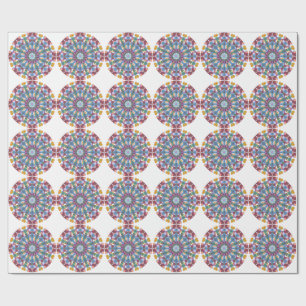 Blumenmandala Geschenkpapier