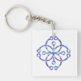 Blumenmandala Schlüsselanhänger