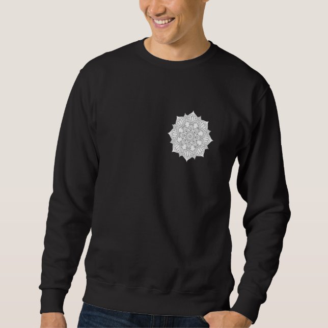 Blumenmandala Sweatshirt (Vorderseite)