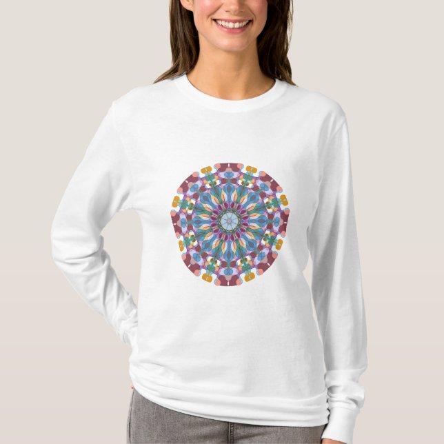 Blumenmandala T-Shirt (Vorderseite)