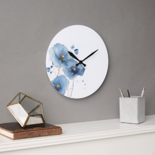 Blumenmanschette Große Wanduhr