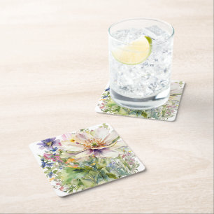 Blumenmanschette Rechteckiger Pappuntersetzer