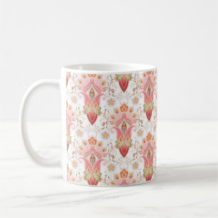 Blumenmantel mit Pisley und Ppe Kaffeetasse