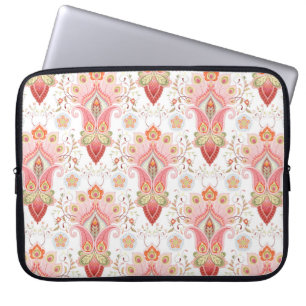 Blumenmantel mit Pisley und Ppe Laptopschutzhülle