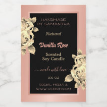 Blumenmarken Rose Gold und Black Beauty &