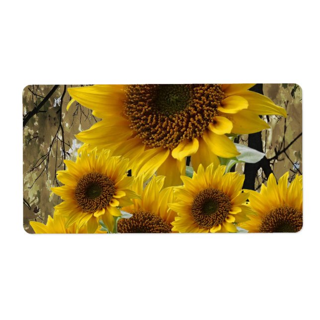 Blumenmarken Sonnenblumen (Vorne)