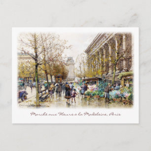 Blumenmarkt an der Madeleine, Paris Postkarte