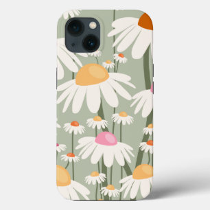 Blumenmarkt Tokio Retro Daisies Sagegrün Case-Mate iPhone Hülle