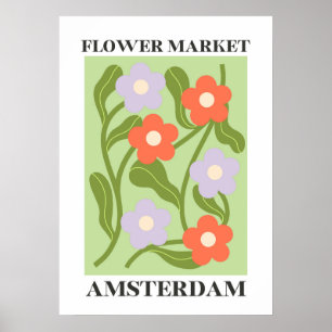 Blumenmarktposter für die Inneneinrichtung Poster