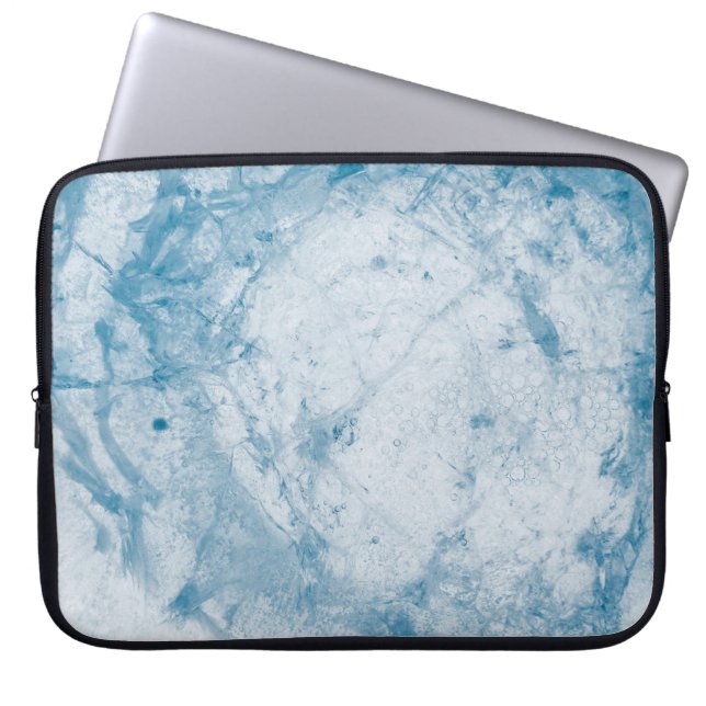 Blumenmatratze blau-weiß laptopschutzhülle (Vorderseite)