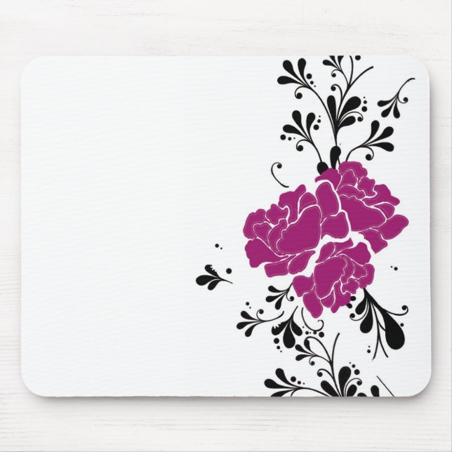 Blumenmäusematte Mousepad (Vorne)