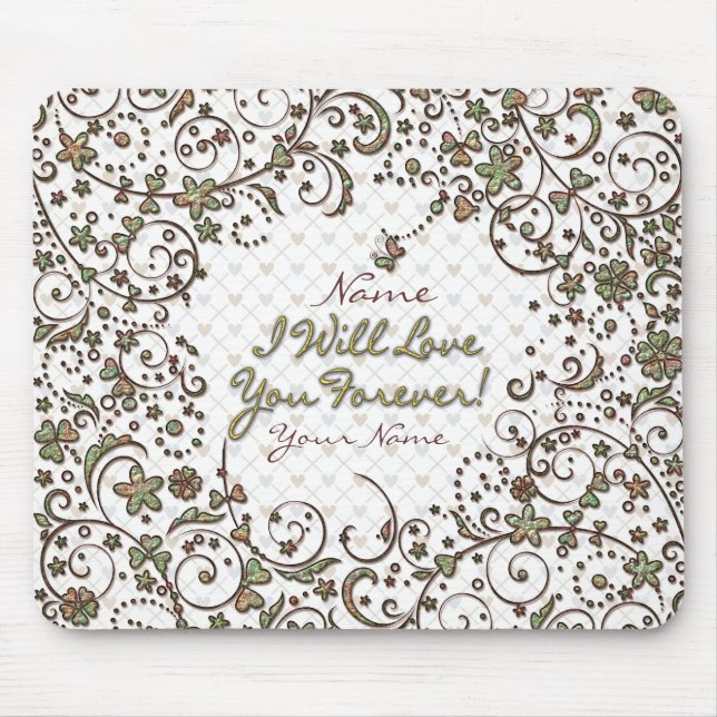 Blumenmode 11 Mousepad (Vorne)