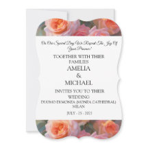 Blumenmodern Hochzeitseinladung