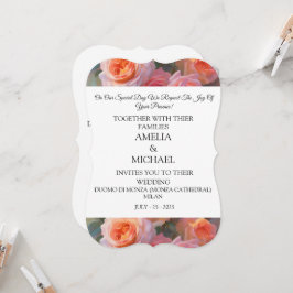 Blumenmodern Hochzeitseinladung Einladung
