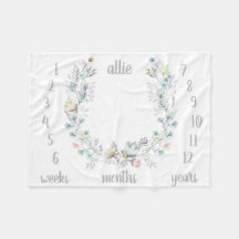 BlumenmonatsFoto-Baby-Decke