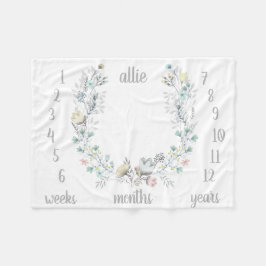 BlumenmonatsFoto-Baby-Decke Fleecedecke