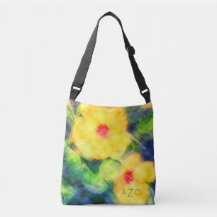 Blumenmonogramm-Kreuz-Körper-Taschen-Tasche Tragetaschen Mit Langen Trägern
