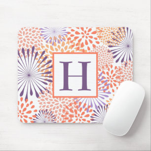 Blumenmonogramm Mousepad