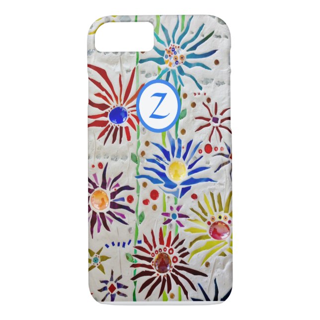 Blumenmosaik Case-Mate iPhone Hülle (Rückseite)
