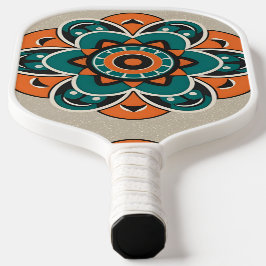 Blumenmosaik Pickleball Schläger