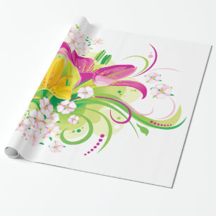 Blumenmotiv 15 Wrapping Paper Geschenkpapier