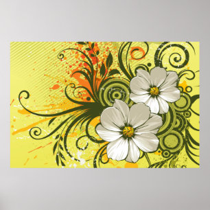 Blumenmotiv 9 Print Poster
